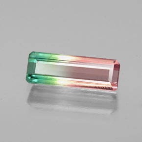 1.14 ct Multicolor Tourmaline Stone, Natural Tourmaline in Octagon Facet Shape for Sale