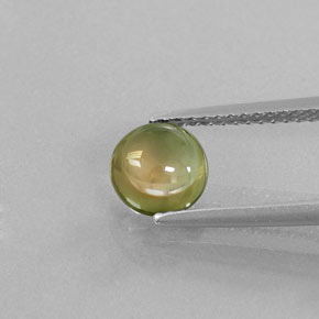 1.30 ct Multicolor Tourmaline Gemstone, Tourmaline Gem in Round Cabochon Shape for Sale.