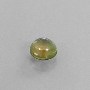 1.30 ct Multicolor Tourmaline Stone, Natural Tourmaline in Round Cabochon Shape for Sale