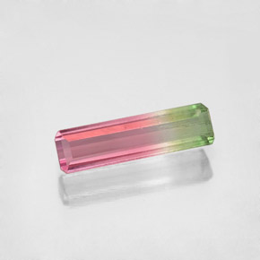0.92 ct Multicolor Tourmaline Stone, Natural Tourmaline in Octagon Facet Shape for Sale