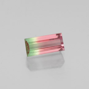 0.68 ct Multicolor Tourmaline Gemstone, Tourmaline Gem in Baguette Facet Shape for Sale.