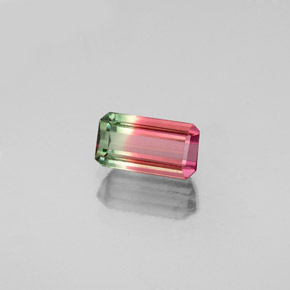 0.68 ct Multicolor Tourmaline Gemstone, Tourmaline Gem in Octagon Facet Shape for Sale.