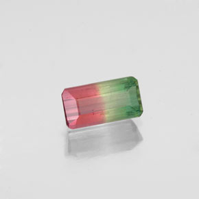 0.72 ct Multicolor Tourmaline Gemstone, Tourmaline Gem in Octagon Facet Shape for Sale.