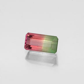 0.72 ct Multicolor Tourmaline Stone, Natural Tourmaline in Octagon Facet Shape for Sale