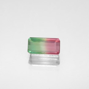 0.76 ct Multicolor Tourmaline Gemstone, Tourmaline Gem in Octagon Facet Shape for Sale.