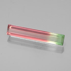 0.93 ct Multicolor Tourmaline Gemstone, Tourmaline Gem in Baguette Facet Shape for Sale.