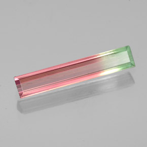 0.93 ct Multicolor Tourmaline Stone, Natural Tourmaline in Baguette Facet Shape for Sale