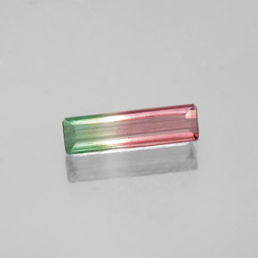 0.53 ct Multicolor Tourmaline Gemstone, Tourmaline Gem in Octagon Facet Shape for Sale.