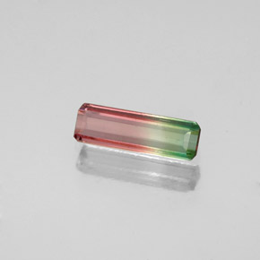 0.52 ct Multicolor Tourmaline Gemstone, Tourmaline Gem in Octagon Facet Shape for Sale.