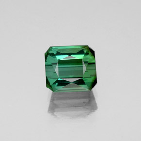1.15 ct Green Tourmaline Gemstone, Tourmaline Gem in Octagon / Scissor Cut Shape for Sale.