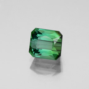 1.15 ct Green Tourmaline Stone, Natural Tourmaline in Octagon / Scissor Cut Shape for Sale