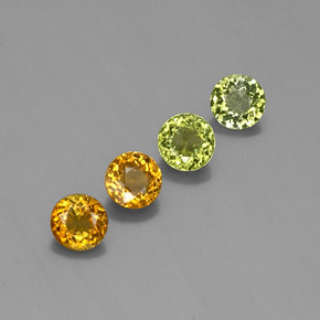 1.84 ct Green Tourmaline Stone, Natural Tourmaline in Round Facet Shape for Sale