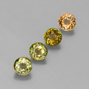 1.79 ct Green Tourmaline Stone, Natural Tourmaline in Round Facet Shape for Sale