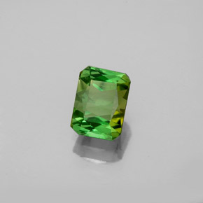1.11 ct Green Tourmaline Stone, Natural Tourmaline in Octagon / Scissor Cut Shape for Sale