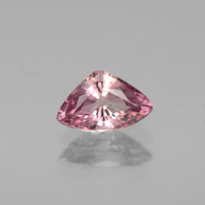 0.70 ct Pink Tourmaline Gemstone, Tourmaline Gem in Trillion Facet Shape for Sale.