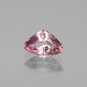 0.70 ct Pink Tourmaline Stone, Natural Tourmaline in Trillion Facet Shape for Sale