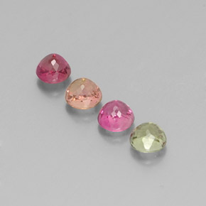 Tourmaline Gemstone in 4.4 mm Size for Sale, Tourmaline Stone in Multicolor Color