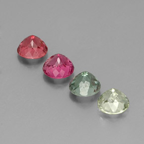 Tourmaline Gemstone in 5.5 mm Size for Sale, Tourmaline Stone in Multicolor Color