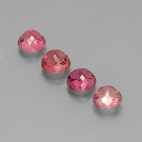 Tourmaline Gemstone in 4.6 mm Size for Sale, Tourmaline Stone in Pink Rose Color