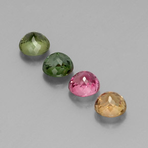 Tourmaline Gemstone in 4.7 mm Size for Sale, Tourmaline Stone in Multicolor Color