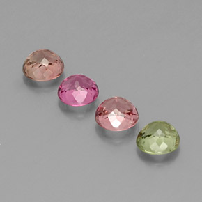 Tourmaline Gemstone in 4.7 mm Size for Sale, Tourmaline Stone in Multicolor Color