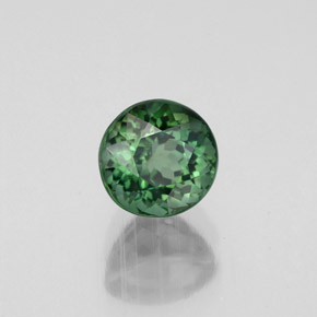 1.05 ct Green Tourmaline Stone, Natural Tourmaline in Round Facet Shape for Sale