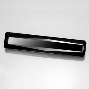 37.68 ct Black Tourmaline Stone, Natural Tourmaline in Octagon / Scissor Cut Shape for Sale