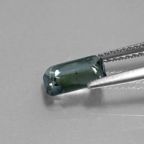 Tourmaline Gemstone in 8.3 x 5.6 mm Size for Sale, Tourmaline Stone in Green Gray Color