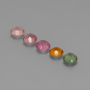 Tourmaline Gemstone in 4.5 mm Size for Sale, Tourmaline Stone in Multicolor Color