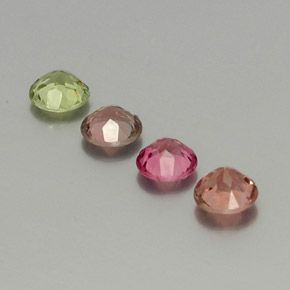 Tourmaline Gemstone in 5 mm (calibrated) Size for Sale, Tourmaline Stone in Multicolor Color