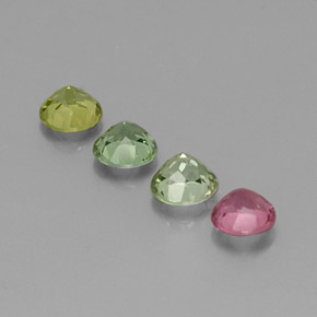 Tourmaline Gemstone in 4.7 mm Size for Sale, Tourmaline Stone in Multicolor Color