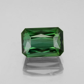 2.47 ct Green Tourmaline Gemstone, Tourmaline Gem in Octagon / Scissor Cut Shape for Sale.