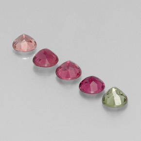 Tourmaline Gemstone in 4 mm (calibrated) Size for Sale, Tourmaline Stone in Multicolor Color