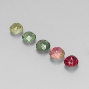 Tourmaline Gemstone in 4.5 mm Size for Sale, Tourmaline Stone in Multicolor Color