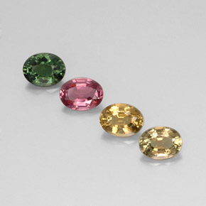 0.6ct Oval Facet Multicolor Tourmaline Gem for sale 0.6ct Oval Facet Multicolor Tourmaline Gem (ID: 345564)