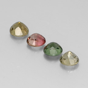 Tourmaline Gemstone in 5.5 mm Size for Sale, Tourmaline Stone in Multicolor Color