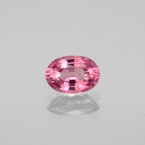 0.91 ct Pink Tourmaline Gemstone, Tourmaline Gem in Oval Facet Shape for Sale.