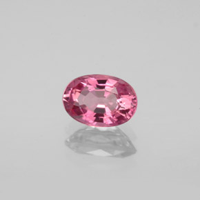 0.91 ct Pink Tourmaline Stone, Natural Tourmaline in Oval Facet Shape for Sale