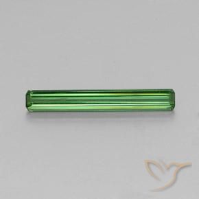 1.44ct Natural Medium Green Tourmaline, Emerald Cut, VVS-VS