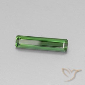 1.96 ct Green Tourmaline Stone, Natural Tourmaline in Octagon Facet Shape for Sale