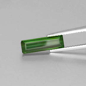 1.60 ct Green Tourmaline Stone, Natural Tourmaline in Octagon Facet Shape for Sale