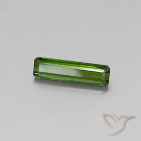 1.93 ct Green Tourmaline Stone, Natural Tourmaline in Octagon Facet Shape for Sale