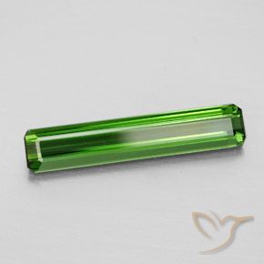 2.58 ct Green Tourmaline Stone, Natural Tourmaline in Octagon Facet Shape for Sale