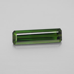 Dark Green Tourmaline Gem - 2.6ct Octagon Facet (ID: 347351)