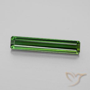 2.68ct Natural Earthy Green Tourmaline, Emerald Cut, VVS