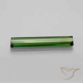 Tourmaline Gemstone in 20.2 x 3.9 mm Size for Sale, Tourmaline Stone in Earthy Green Color