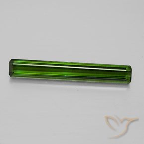 3.45 ct Green Tourmaline Gemstone, Tourmaline Gem in Octagon Facet Shape for Sale.