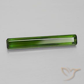 3.45 ct Green Tourmaline Stone, Natural Tourmaline in Octagon Facet Shape for Sale