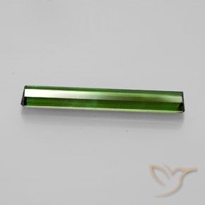 Tourmaline Gemstone in 25.2 x 3.9 mm Size for Sale, Tourmaline Stone in Earthy Green Color