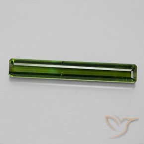 3.44ct Natural Dark Green Tourmaline, Emerald Cut, SI
